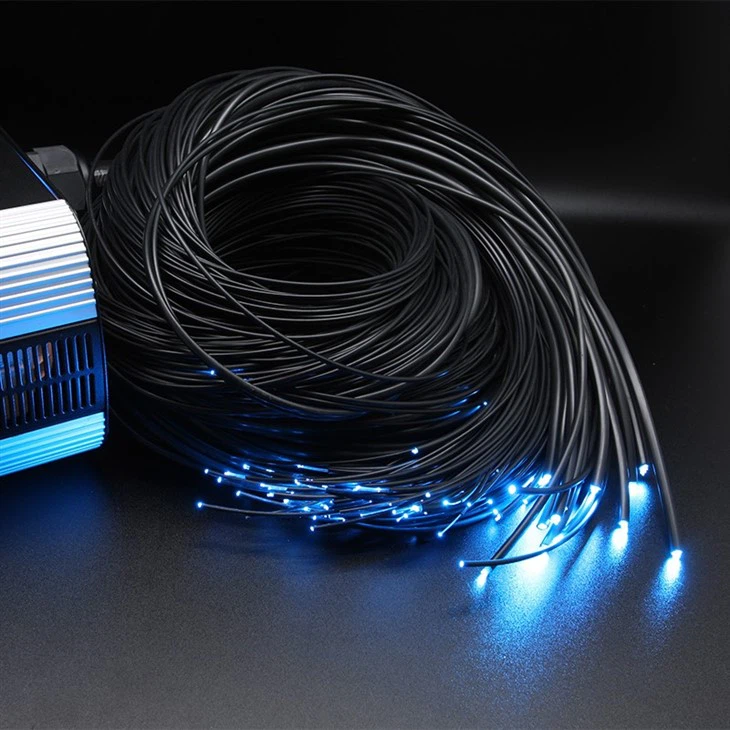 Cable de fibra óptica PMMA enchaquetado efecto cielo estrellado. 2,00mm 150pcs 20M