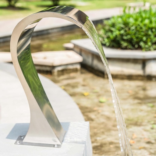 Cascada tipo Cobra de acero Inox 120 cm